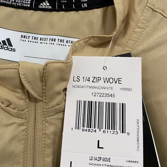 Adidas Georgia Tech Yellow Jackets Team Issue Windbreaker Jacket Mens H55692 - Picture 9 of 10